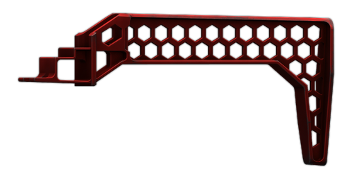 Hexagon“烧火棍”AKM/AK-74 枪托（电镀红）