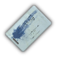 Keycard with a blue marking