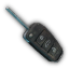 Folding car key