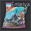 Emelya黑麦面包块