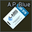 重新编码后的 A.P. 公寓门锁钥匙卡 (蓝)