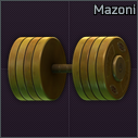 Mazoni 金色哑铃