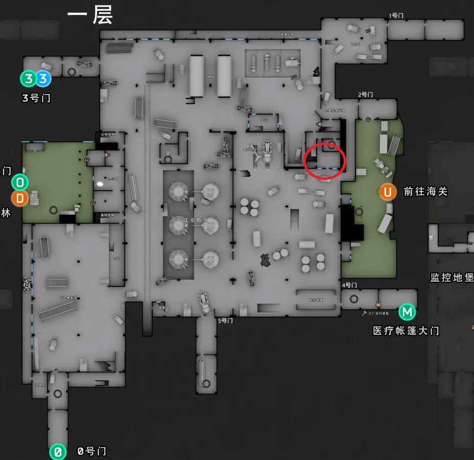 工厂的实验室位置