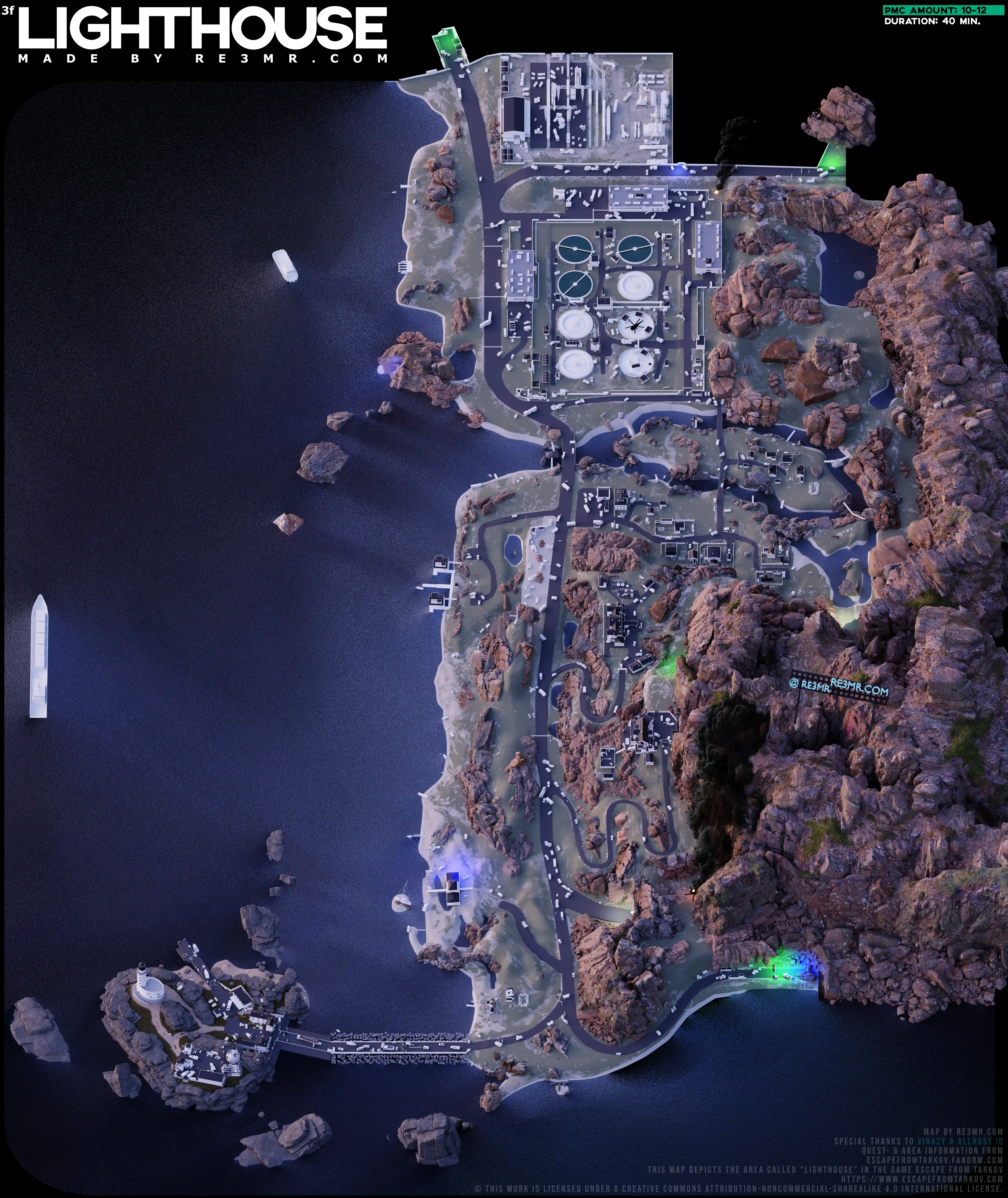 lighthouse BTR 路线与站点地图