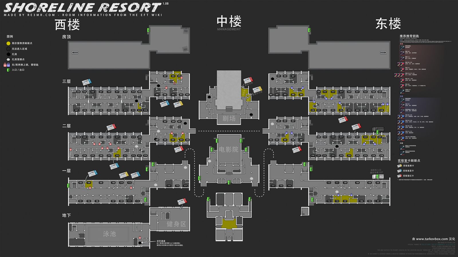 Shoreline resort