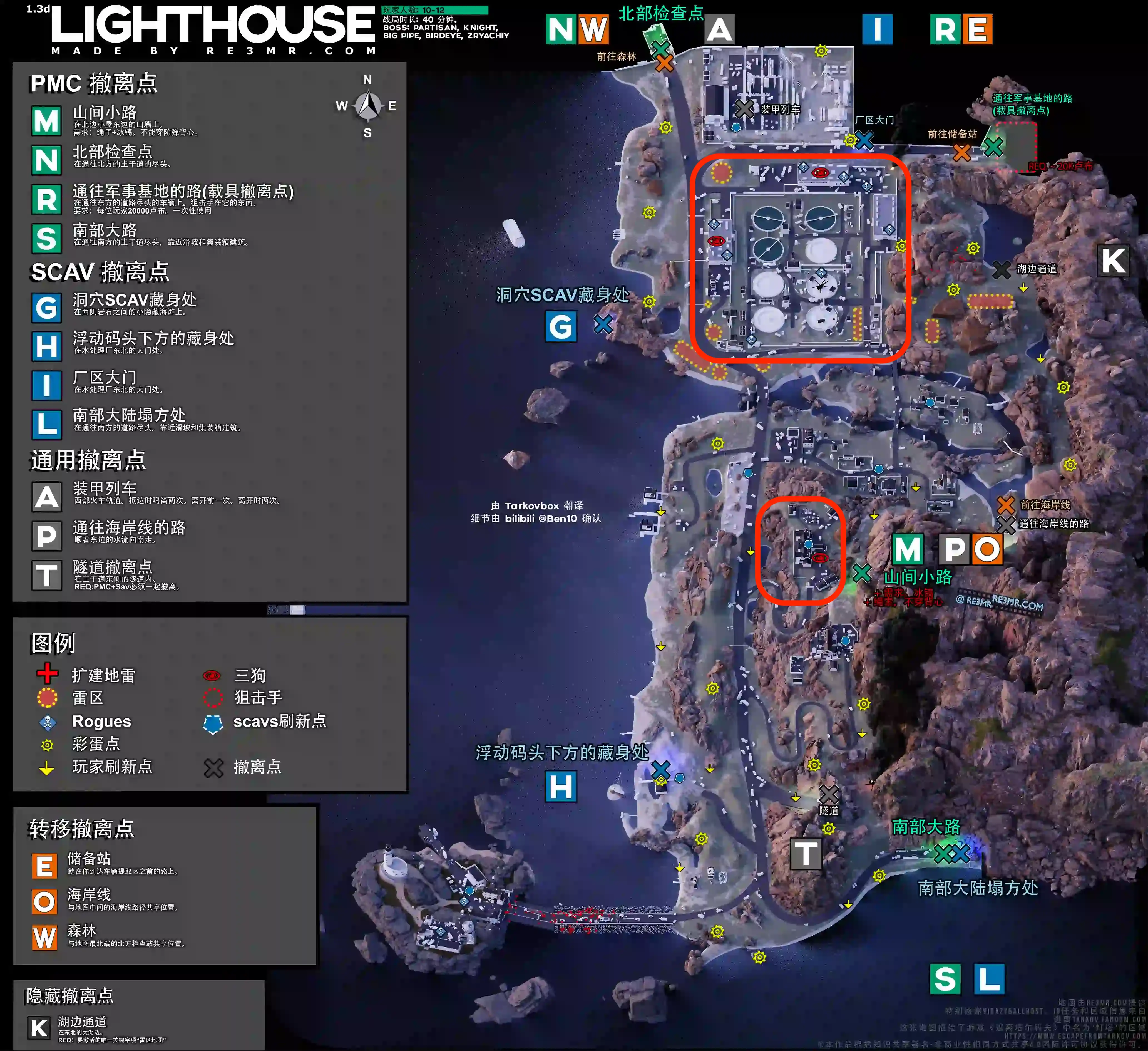 灯塔三狗刷新位置地图